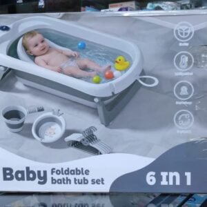 Baby Foldable Bath Tub Set – 6 in 1